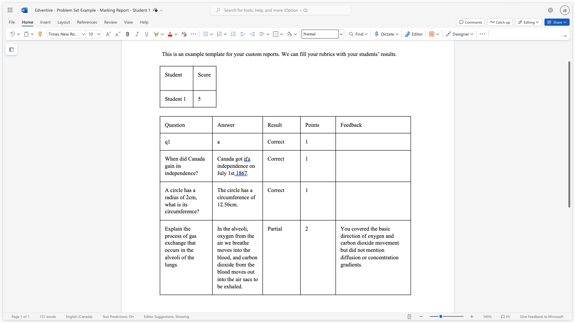 Customizable Reports for Each Student (light)